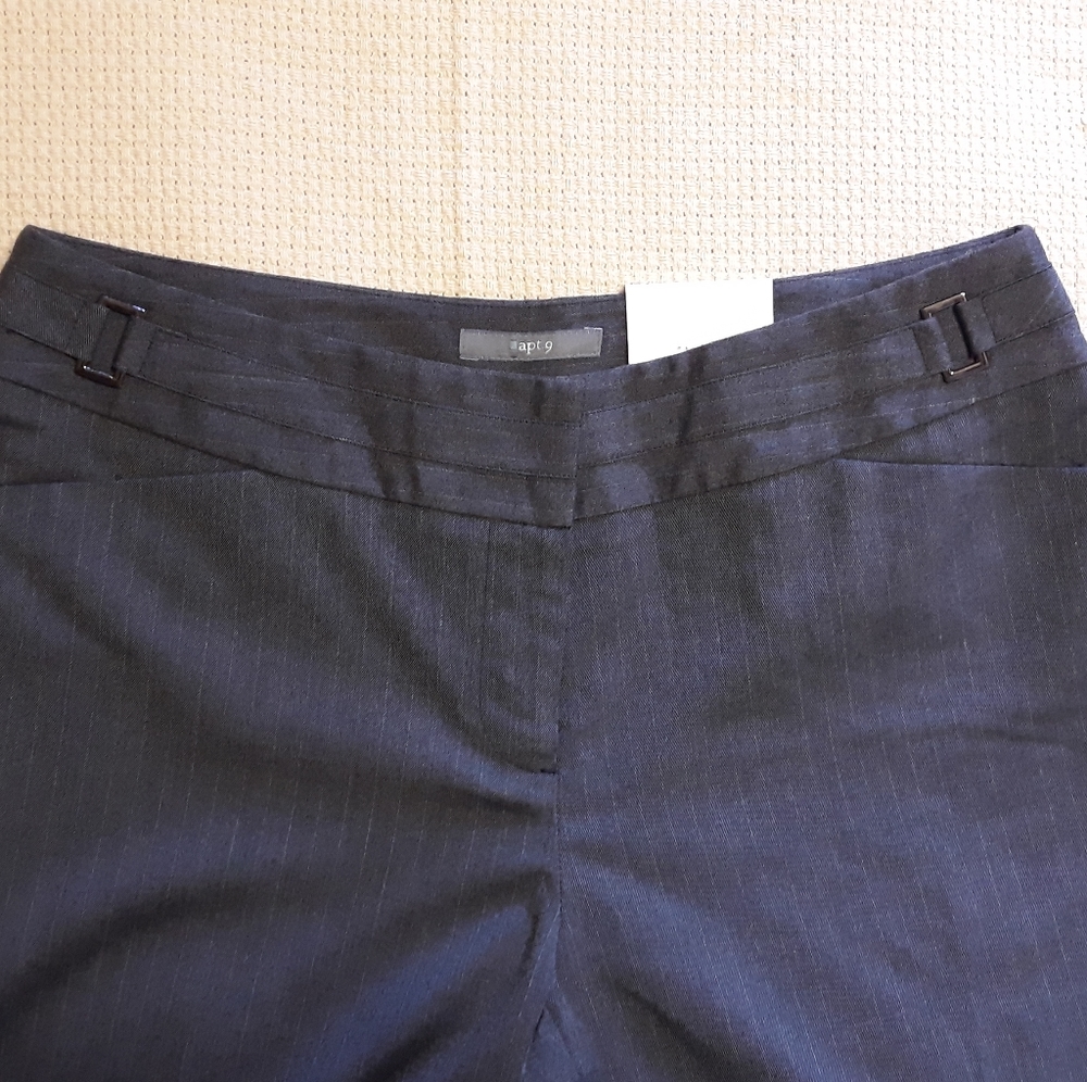 Apt. 9 Grey Pinstripe Pant